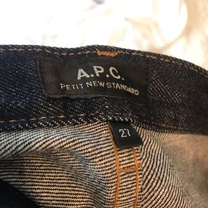 APC Unisex New Standard raw denim jeans